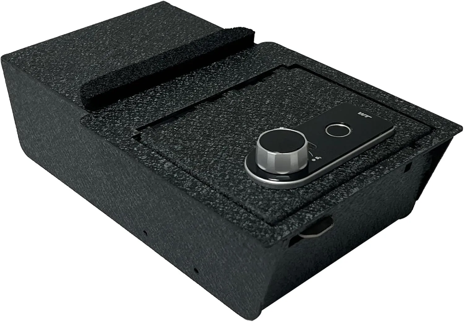 KEREN Center Console Gun Vault Safe Box Compatible with Tesla Model Y 2021-2024 and Model 3 2021-2023, with Fingerprint Lock