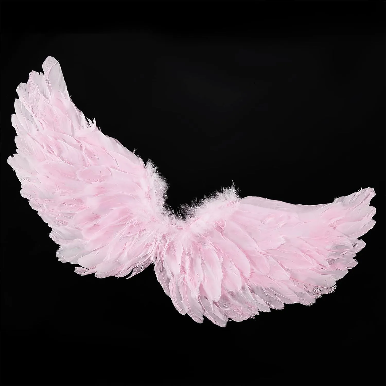 Kids Girls Feather Fairy Wings Princess Stage Show Halloween Costume Angel Wings with Crown and Wand Party Dress Up