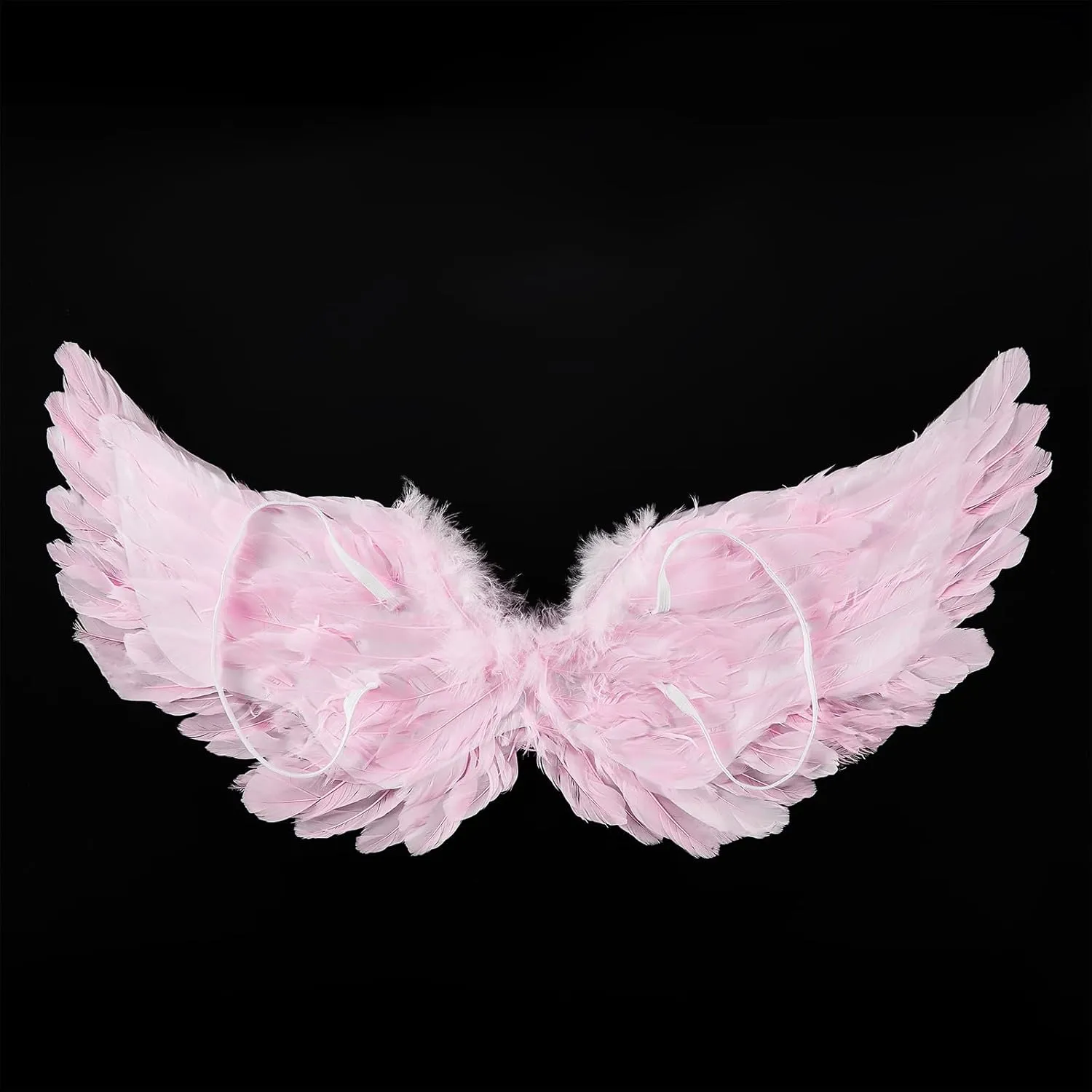 Kids Girls Feather Fairy Wings Princess Stage Show Halloween Costume Angel Wings with Crown and Wand Party Dress Up