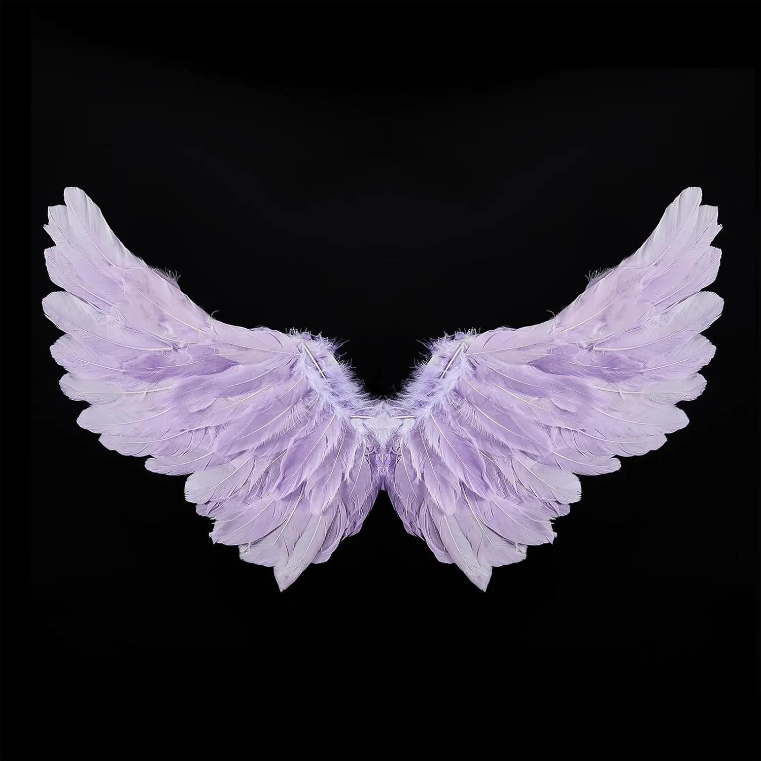 Kids Girls Feather Fairy Wings Princess Stage Show Halloween Costume Angel Wings with Crown and Wand Party Dress Up