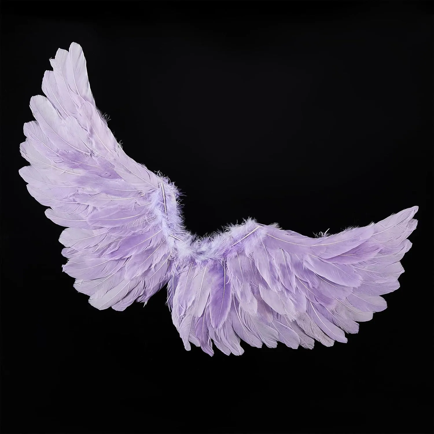 Kids Girls Feather Fairy Wings Princess Stage Show Halloween Costume Angel Wings with Crown and Wand Party Dress Up