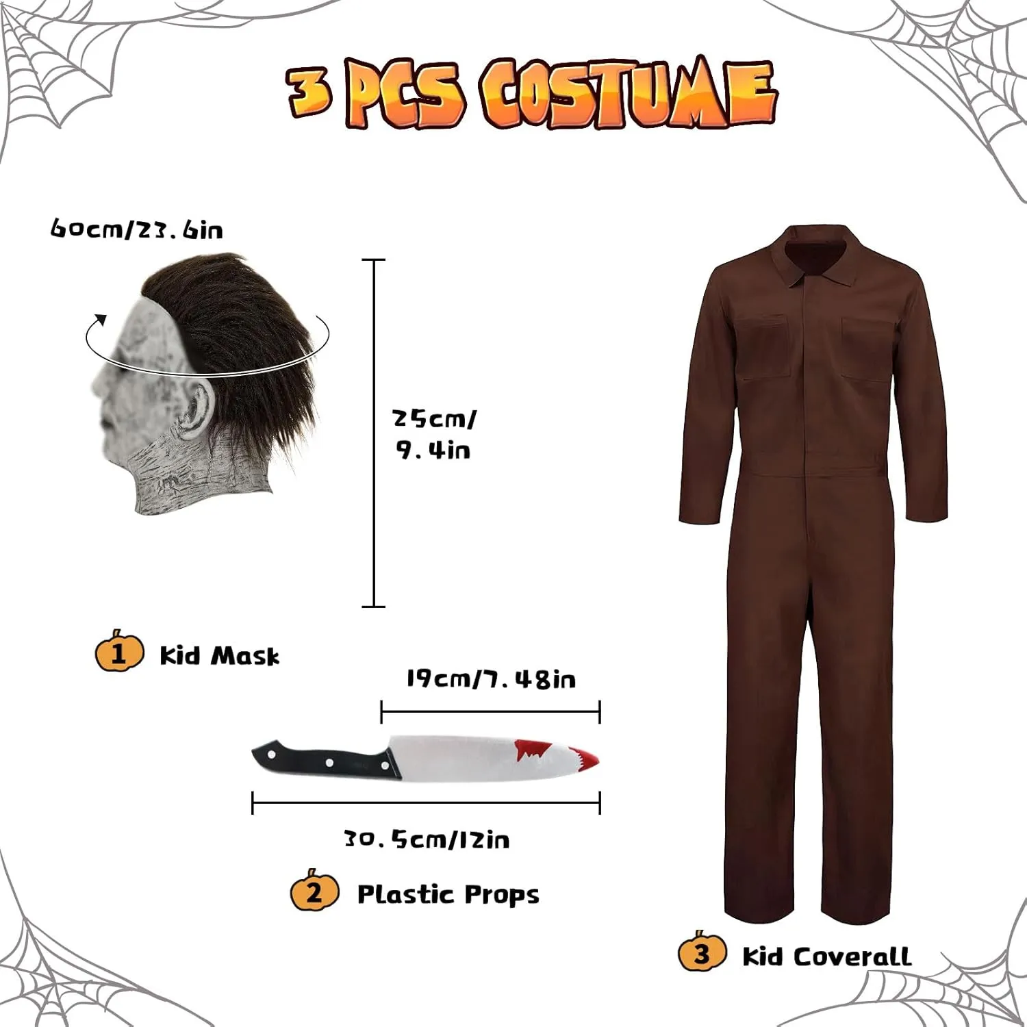 Kids Michael Myers Halloween Costume Set