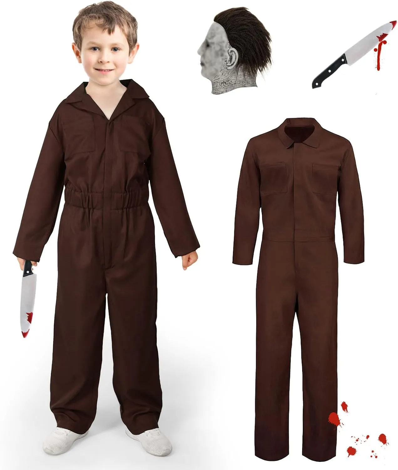 Kids Michael Myers Halloween Costume Set