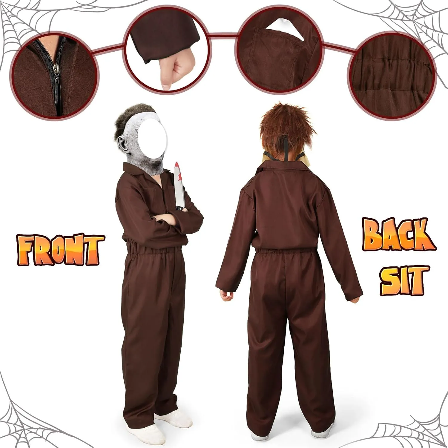 Kids Michael Myers Halloween Costume Set