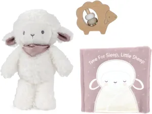 KIDS PREFERRED Carter's Sheep 3-Piece Gift Set - Sheep Plush, Rattle Teether, & Soft Book