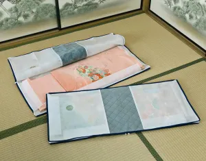 Kimono Storage Case, Underbed Storage, 2-Piece Set, Activated Carbon, Zipper Closure, Window, Breathable Non-Woven Fabric, 001-18