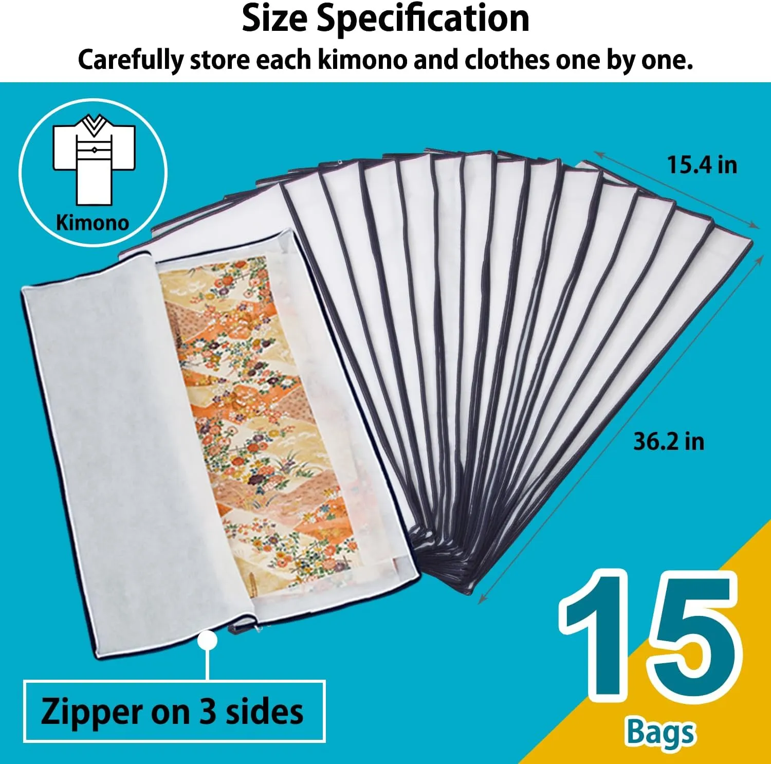 Kimono Storage Series (3-way open kimono bag 15)