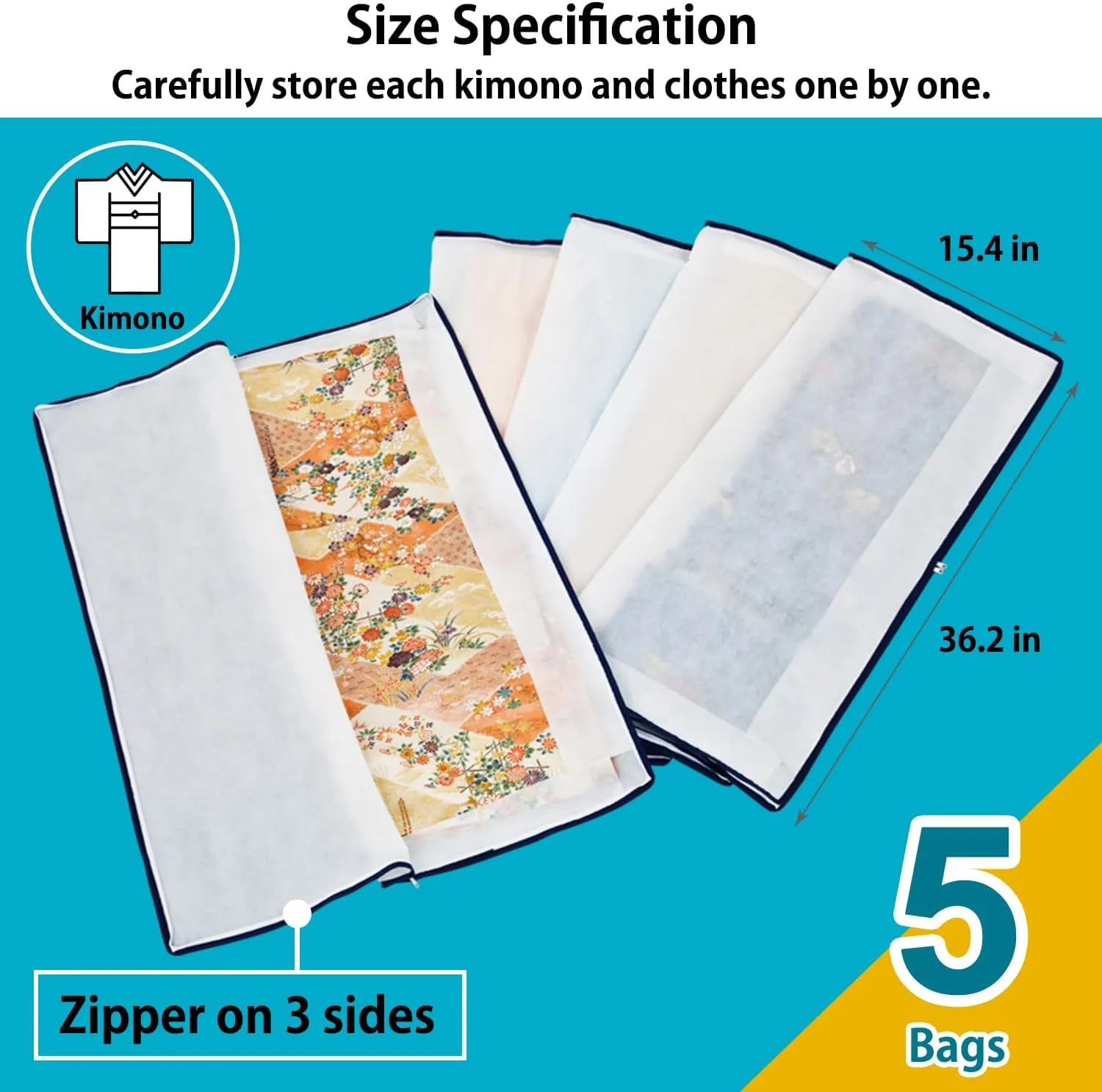 Kimono Storage Series (3-way open kimono bag 5)