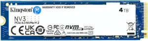 Kingston NV3 4TB M.2 2280 NVMe SSD | PCIe 4.0 Gen 4x4 | Up to 6000 MB/s | SNV3S/4000G