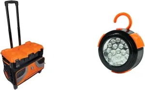 Klein Tools Tradesman Pro Rolling Tool Bag   LED Work Light Bundle