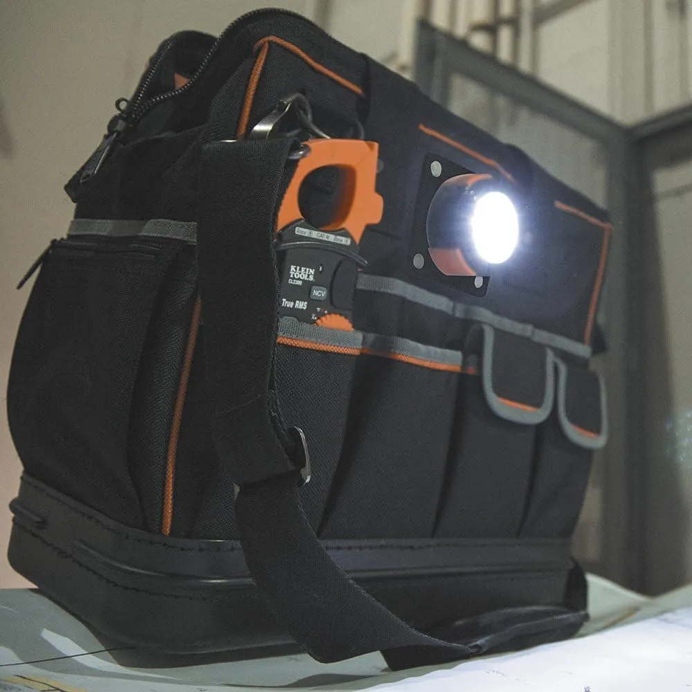 Klein Tools Tradesman Pro Rolling Tool Bag   LED Work Light Bundle