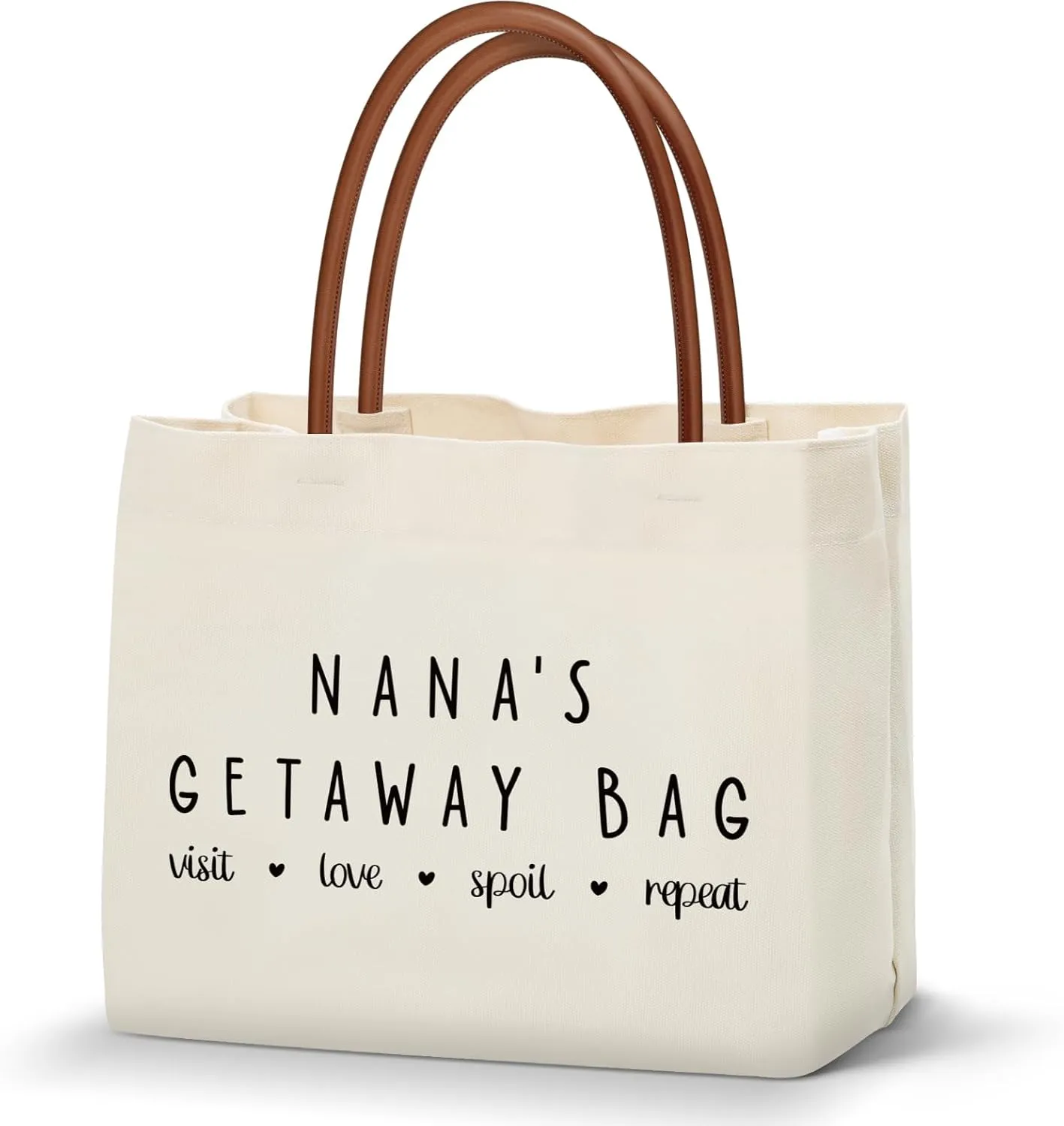 KLL Grandma Gifts Canvas Tote Bag: Christmas & Birthday Gifts for Mimi, Nana
