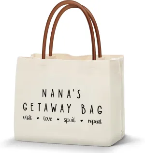 KLL Grandma Gifts Canvas Tote Bag: Christmas & Birthday Gifts for Mimi, Nana