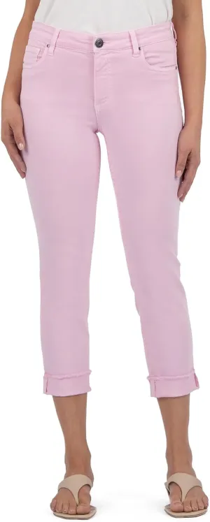 KUT from the Kloth Women's Amy Crop Straight Leg-Roll-up Frey