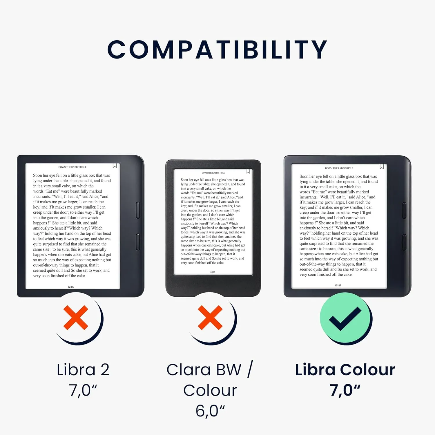 kwmobile Case Compatible with Kobo Libra Colour Case - eReader Cover - Summer Library Blue/Green/Dark Pink