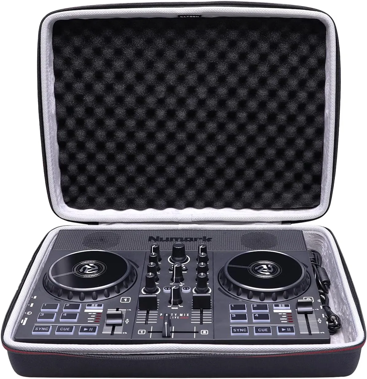 L LTGEM EVA Hard Case for Numark Party Mix II or Numark Party Mix Live DJ Controller - Travel Protective Carrying Storage Bag