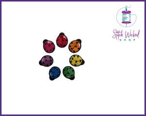 Lady Bug Rainbow Iron On Patch Patch Set