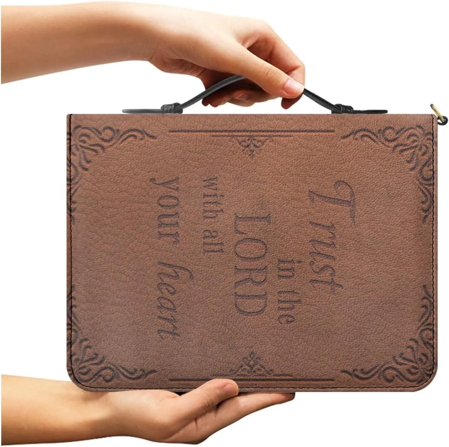 Large Bible Cover Case For Women Men Leather Bible Case With Bookmark Church Bag Book Carrying Case