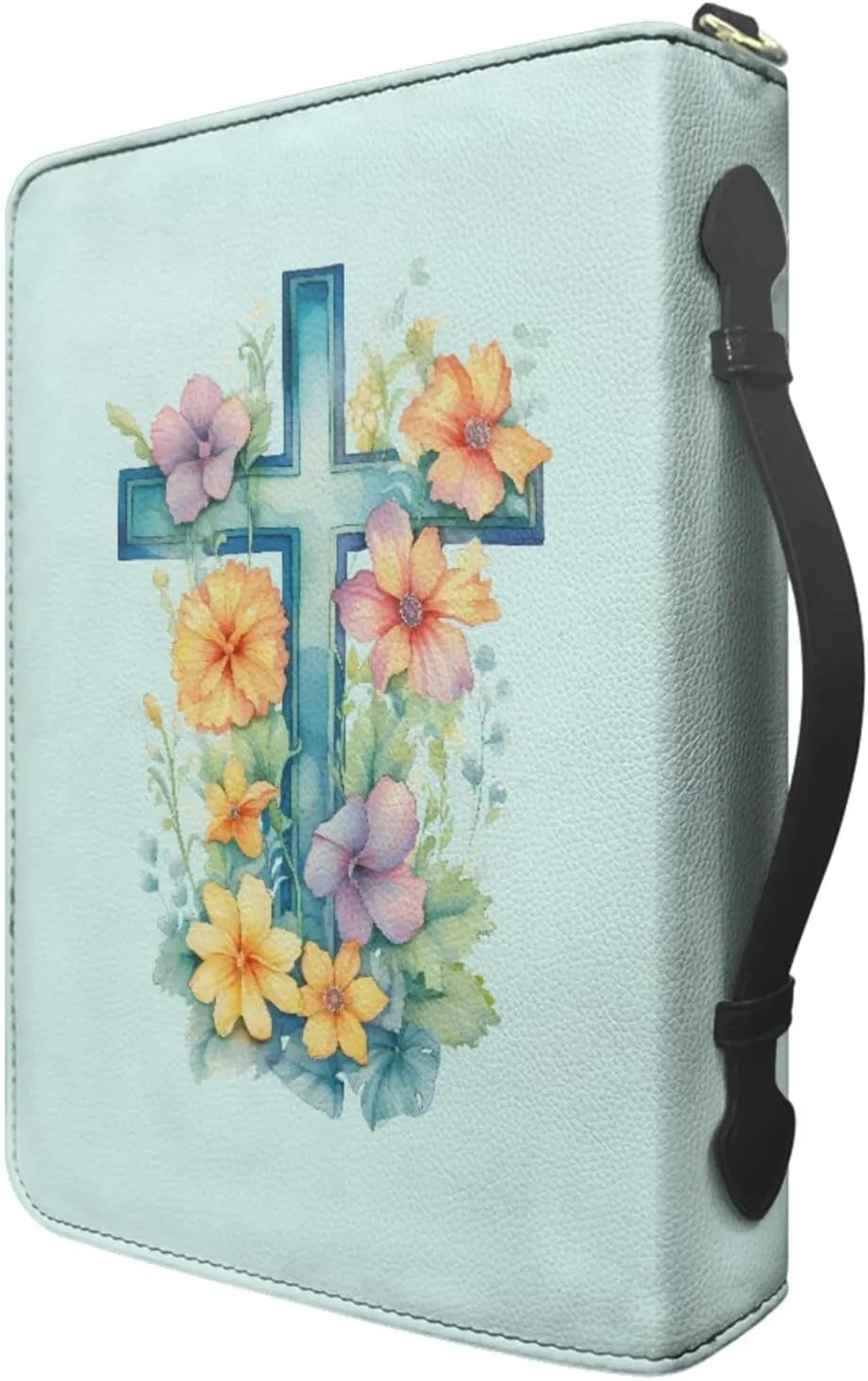 Large Bible Cover Case For Women Men Leather Bible Case With Bookmark Church Bag Book Carrying Case