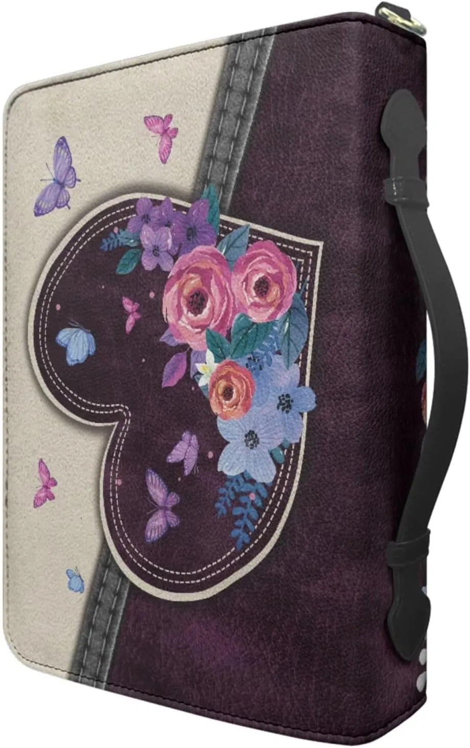 Large Bible Cover Case For Women Men Leather Bible Case With Bookmark Church Bag Book Carrying Case