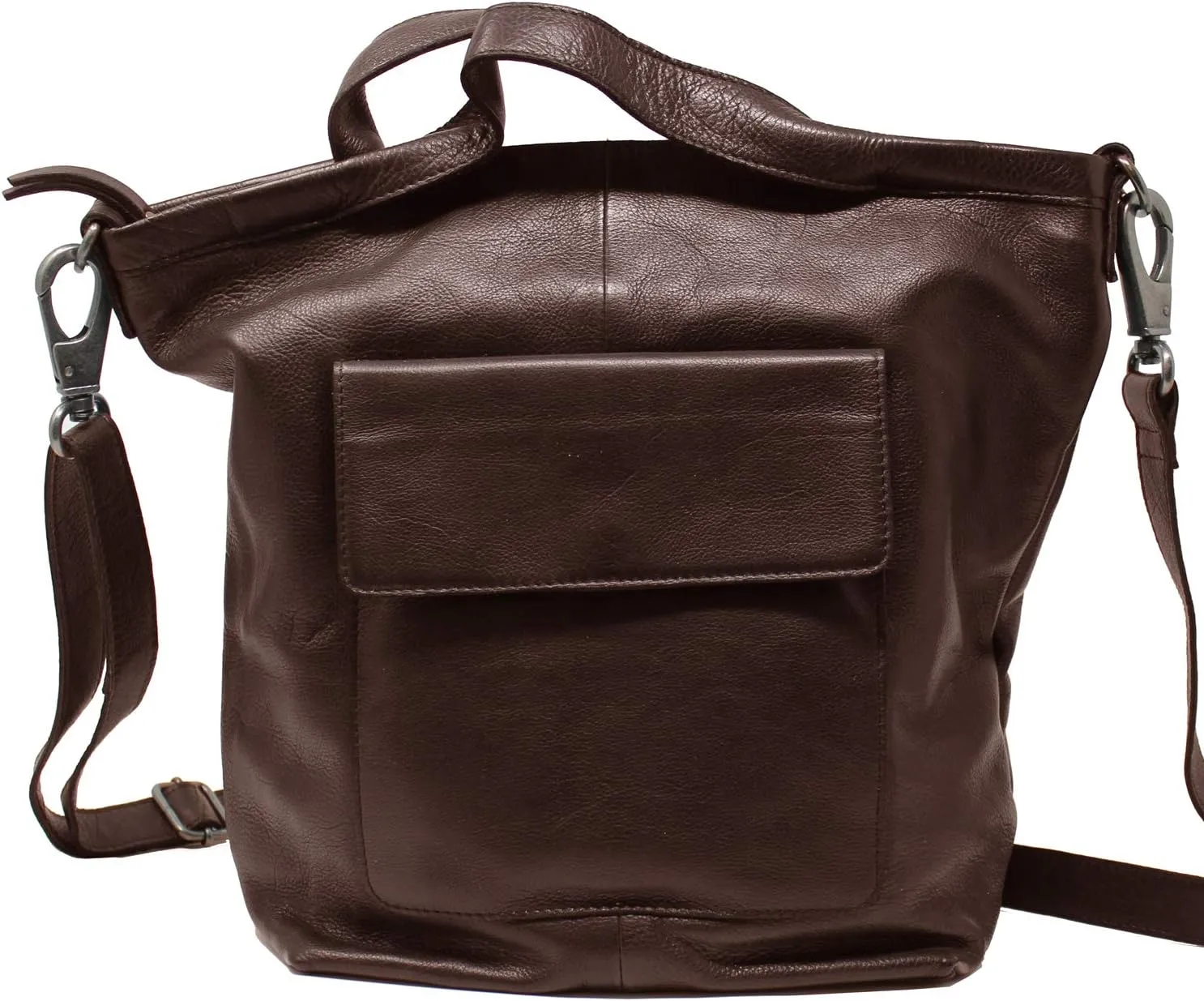 Latico Leathers Bianca Leather Tote Bag for Women (Brown) - Made From 100% Authentic Leather Handcrafted by Artisans - Top Handle Crossbody Bag Versatile Women Purses and Handbags for Work & School