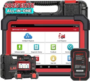 LAUNCH X431 CRP919EBT Elite OBD2 Scanner, 2025 Bidirectional Scan Tool, 35  Services, ECU Coding,CANFD&DOIP, FCA Autoauth,V.A.G Guided, Full System Car Diagnostic Scanner,Upgraded of CRP919E