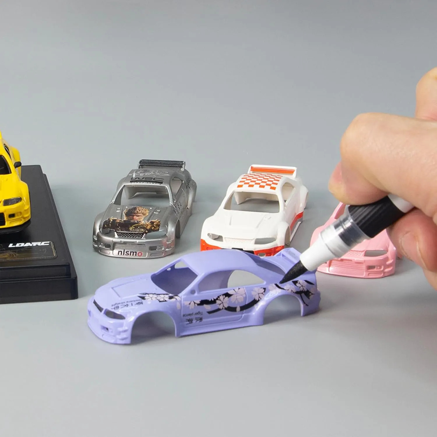 LDARC 1: 64 Mini Sports Car 4CH 2.4GHz Remote Control Full Scale RTR Kit with Portable Storage Bag (R02-Silver)