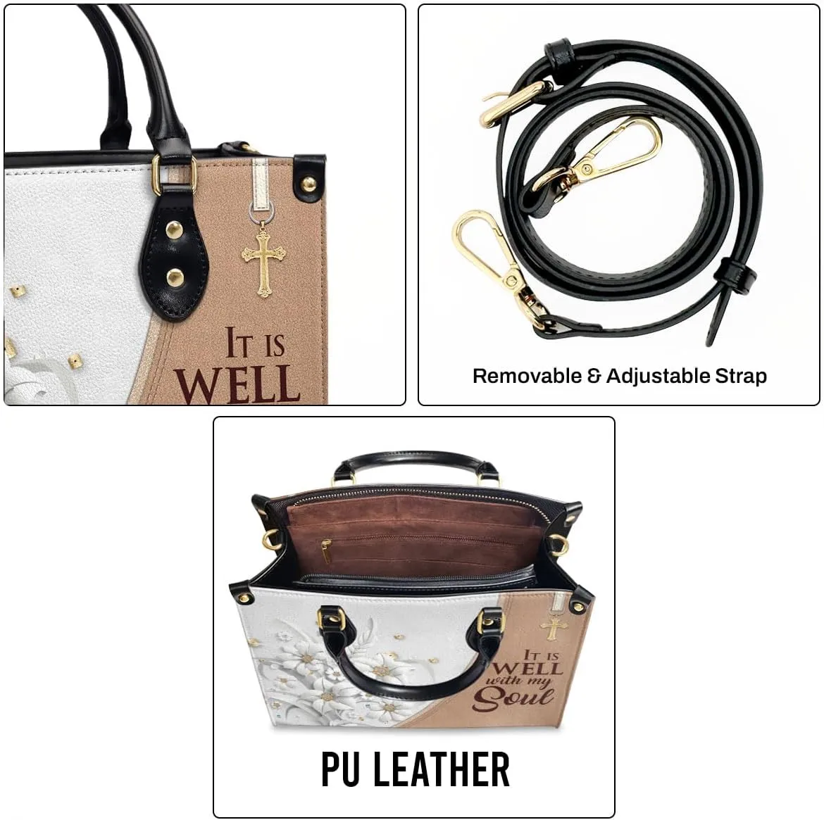 Leather Handbags For Women - Bible Bags, Religious Bag - Christian Gifts For Women - Mothers Day Gifts