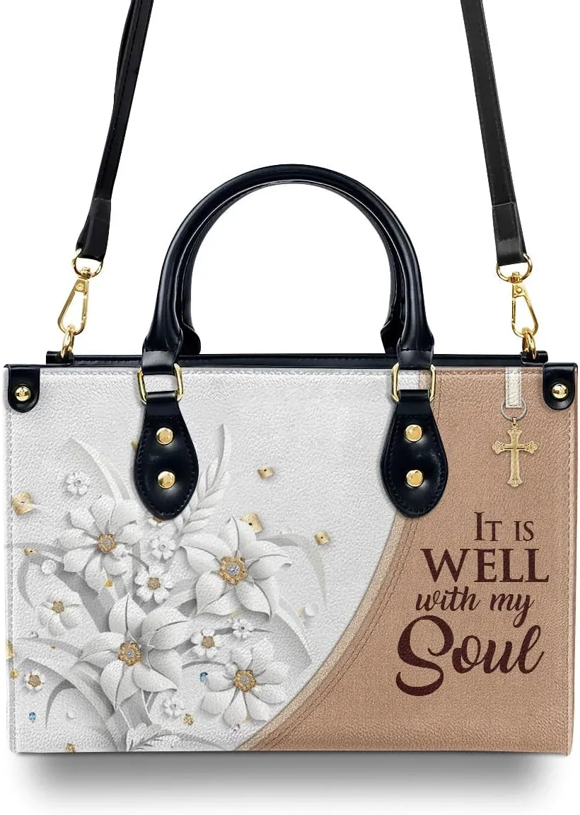 Leather Handbags For Women - Bible Bags, Religious Bag - Christian Gifts For Women - Mothers Day Gifts