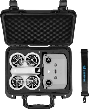 Lekufee Portable Waterproof Hard Case for DJI Neo Drone, Fly More Combo, RC N3/N2 Remote Controller and Accessories (Case Only)