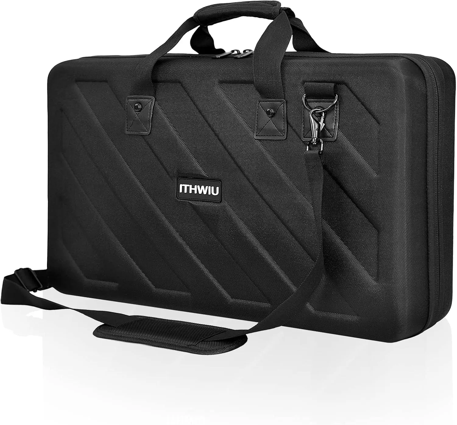 Lightweight Molded Hard Storage Case Fits for Pioneer RX, SX, SX2, SX3, Denon MC7000, FLX6 (L-27.2x 15.7 x 4 Inch)