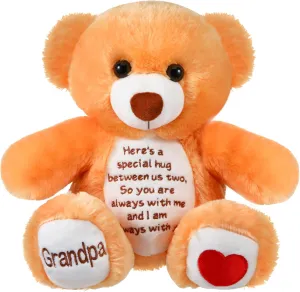 Liliful Sympathy Bears for Boys and Girls Loss of Grandpa Memorial Bear, Grief Stuffed Animals, Grandpa Remembrance Gift Bereavement Gifts, Grieving Plush Toy for Condolences Memorial Loss of Loved