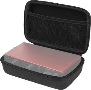 Linkidea Audio Interface Hard Case, Protective Hard Shell Travel Carrying Bag Compatible with Focusrite Scarlett 2i2 3nd Gen (Grey)