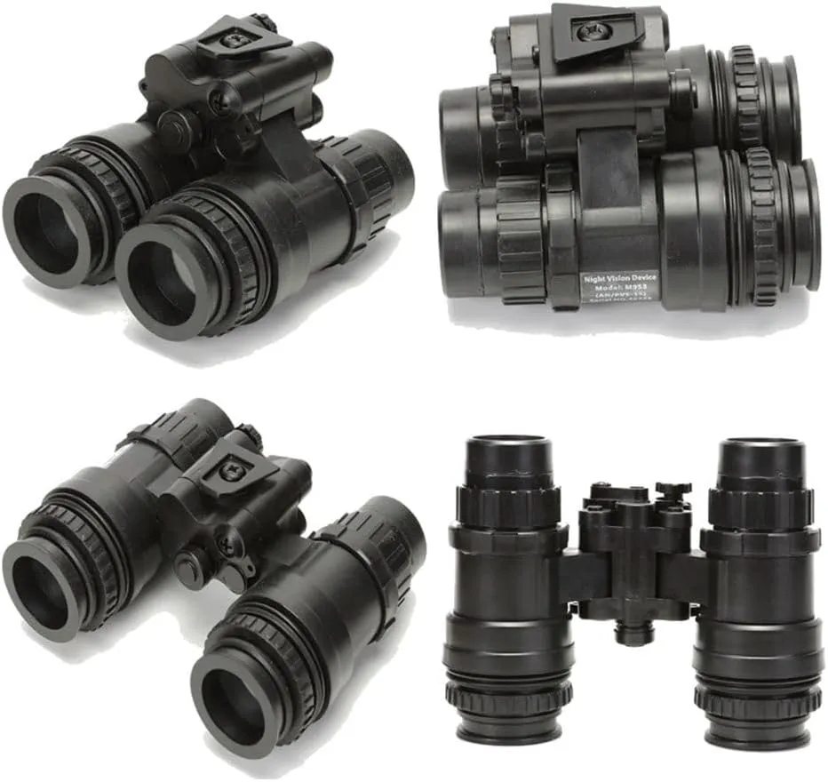 LOCHE Night Vision Goggles, GPNVG18 Four-Tube Binocular Night Vision Goggles Mount Cosplay Prop for Camping & Hunting