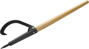 Log Peavey and Cant Hook Tool – 49-inch Wood Handle for Separating Stacked Firewood - Retractable 18-inch Opening for Turning Logs by Earth Worth