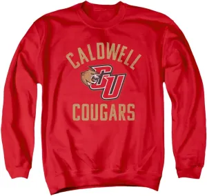LOGOVISION Caldwell University Official Cougars Logo Unisex Adult Crewneck Sweatshirt