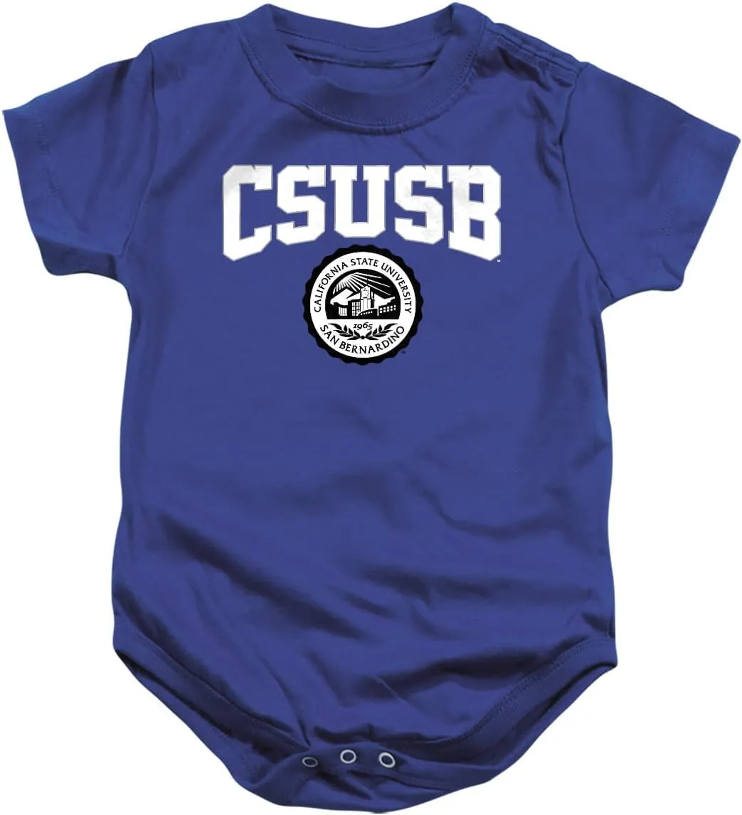 LOGOVISION California State University, San Bernardino Collegiate Seal Unisex Infant Snap Suit for Baby