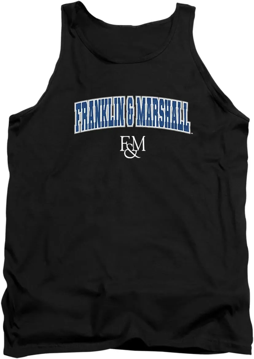 LOGOVISION Franklin & Marshall College Arch Logo Black Unisex Adult Tank Top
