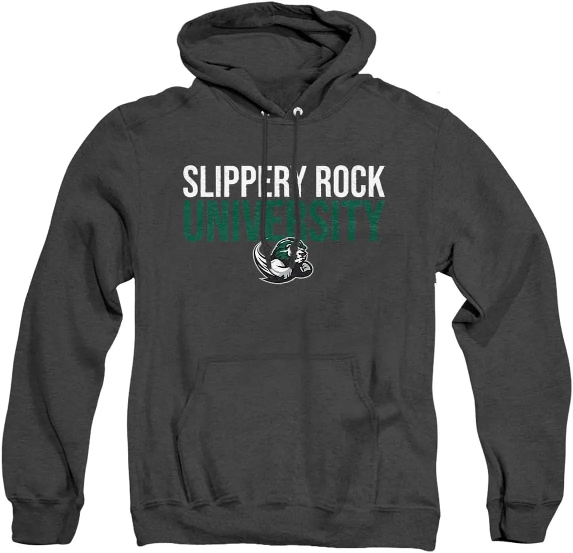 LOGOVISION Slippery Rock University Official Stacked Unisex Adult Pull-Over Hoodie