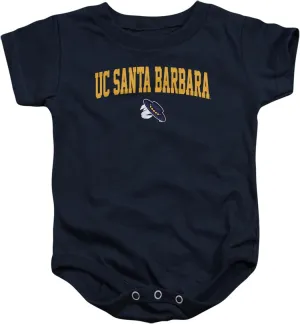 LOGOVISION University of California, Santa Barbara One Color Arched Unisex Infant Snap Suit for Baby