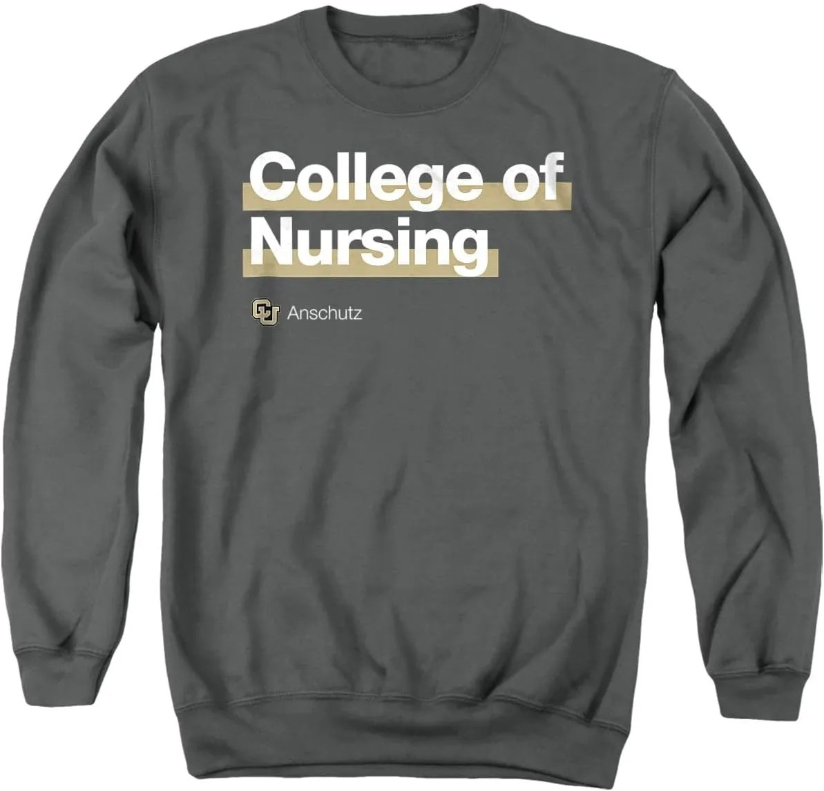 LOGOVISION University of Colorado Anschutz Medical Campus College of Nursing Bold Unisex Adult Crewneck Sweatshirt