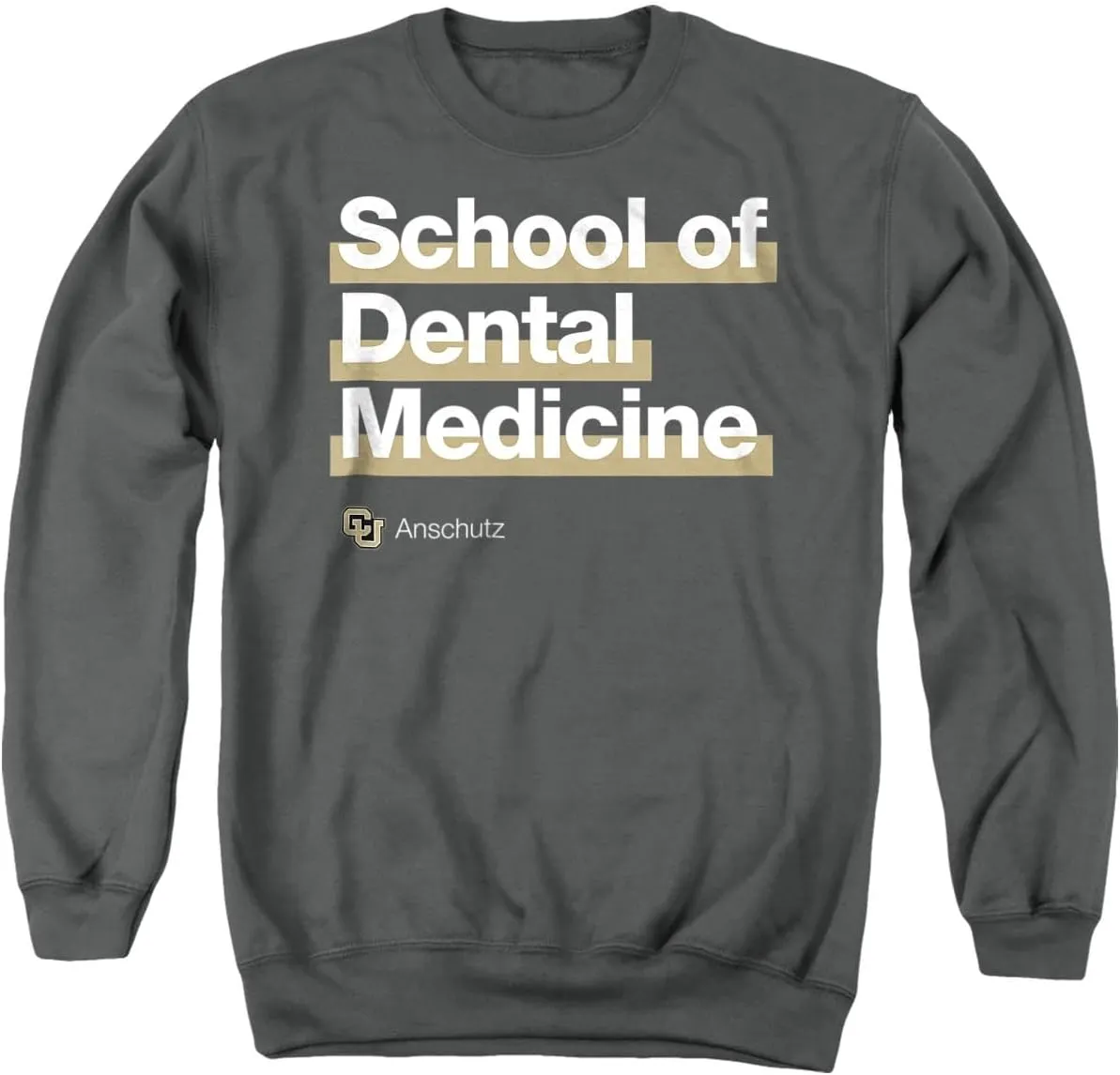 LOGOVISION University of Colorado Anschutz Medical Campus School of Dental Medicine Bold Unisex Adult Crewneck Sweatshirt