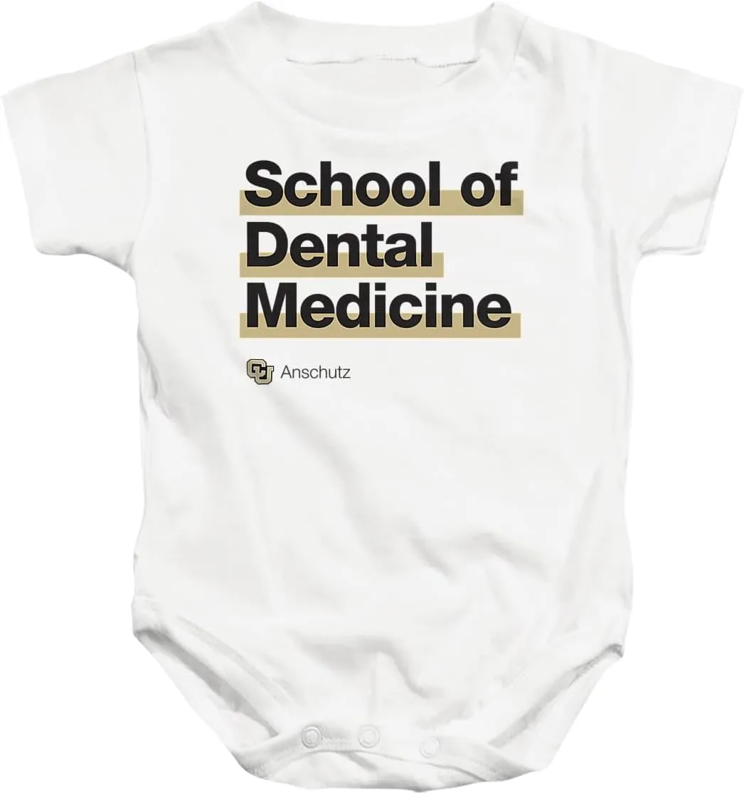 LOGOVISION University of Colorado Anschutz Medical Campus School of Dental Medicine Bold Unisex Infant Snap Suit for Baby