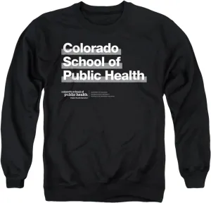 LOGOVISION University of Colorado Anschutz Medical Campus School of Public Health Bold Unisex Adult Crewneck Sweatshirt