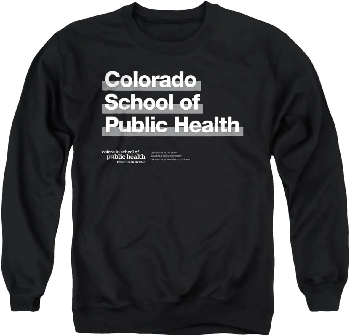 LOGOVISION University of Colorado Anschutz Medical Campus School of Public Health Bold Unisex Adult Crewneck Sweatshirt