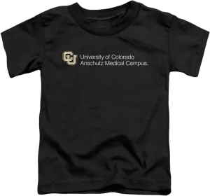LOGOVISION University of Colorado Anschutz Medical Campus Stacked Kids T Shirt for Toddler Boys and Girls
