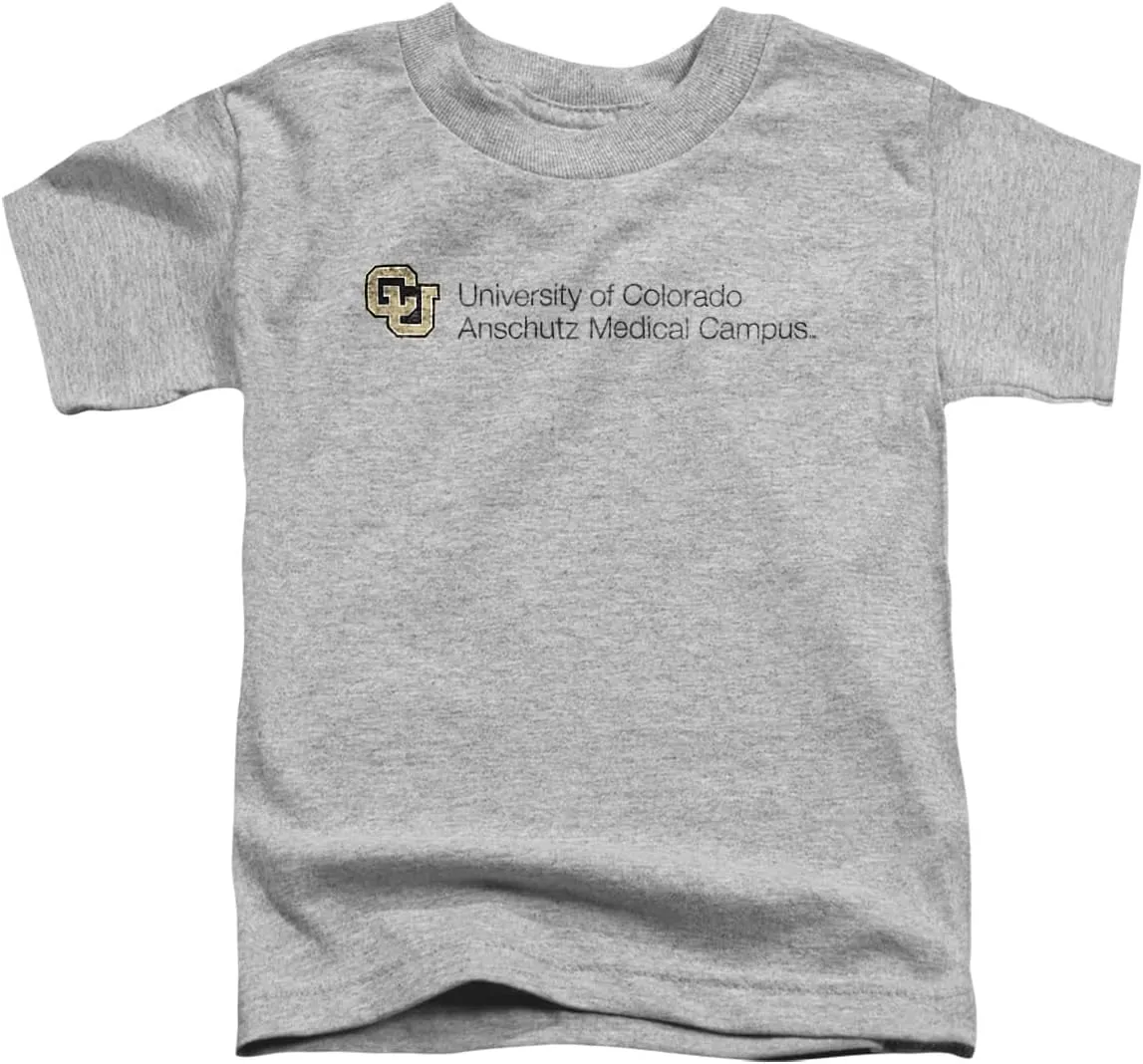 LOGOVISION University of Colorado Anschutz Medical Campus Stacked Kids T Shirt for Toddler Boys and Girls