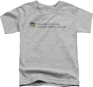 LOGOVISION University of Colorado Anschutz Medical Campus Stacked Kids T Shirt for Toddler Boys and Girls