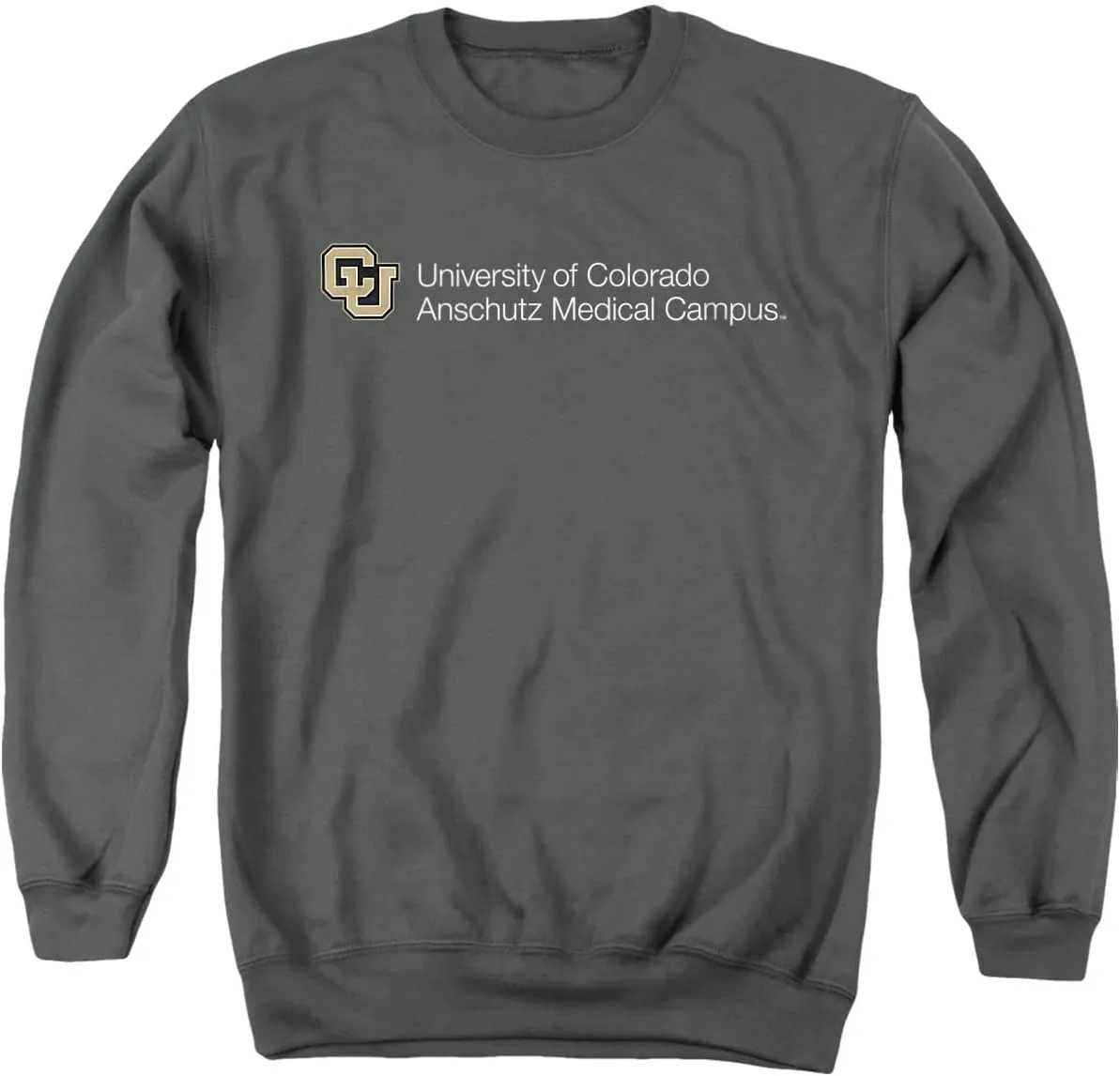 LOGOVISION University of Colorado Anschutz Medical Campus Stacked Unisex Adult Crewneck Sweatshirt