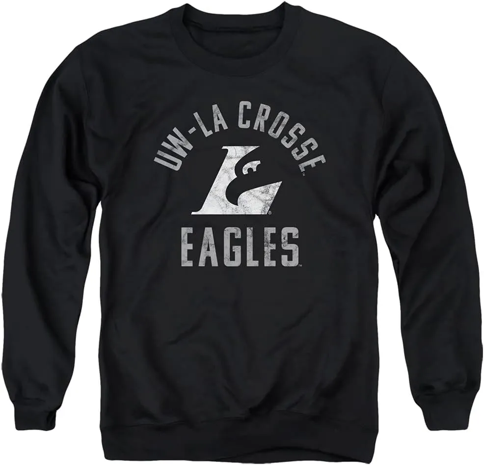 LOGOVISION University of Wisconsin La Crosse Official Eagles Logo Unisex Adult Crewneck Sweatshirt